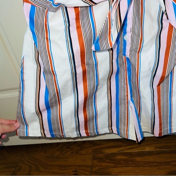 NWT Lush Multicolor Striped Shorts Romper Size Large - Picture 5 of 15